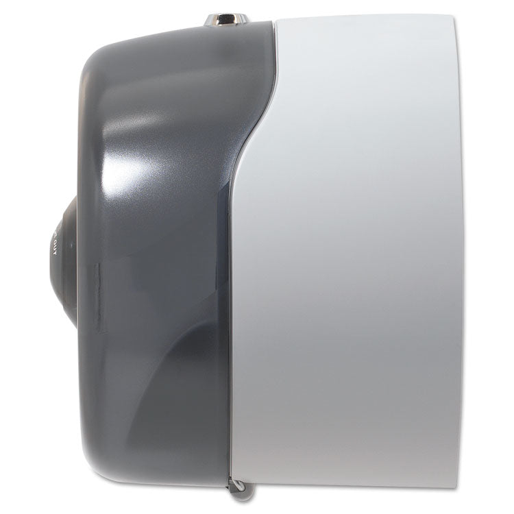 Sofpull Mini Centerpull Single-Roll Bath Tissue Dispenser, 8.75 X 7 X 9, Smoke