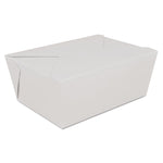 ChampPak Retro Carryout Boxes, #4, 7.75 x 5.5 x 3.5, White, Paper, 160/Carton