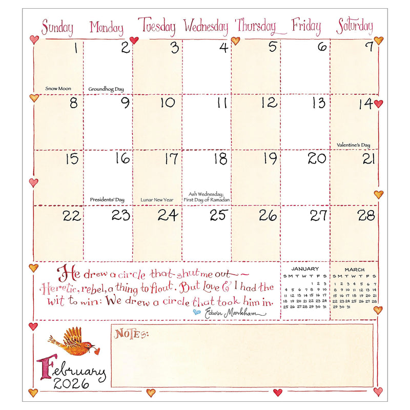 2026-2027 TF Publishing Susan Branch 3.5" x 6.5" Monthly, Paperboard Cover, Multicolored (26-7032)