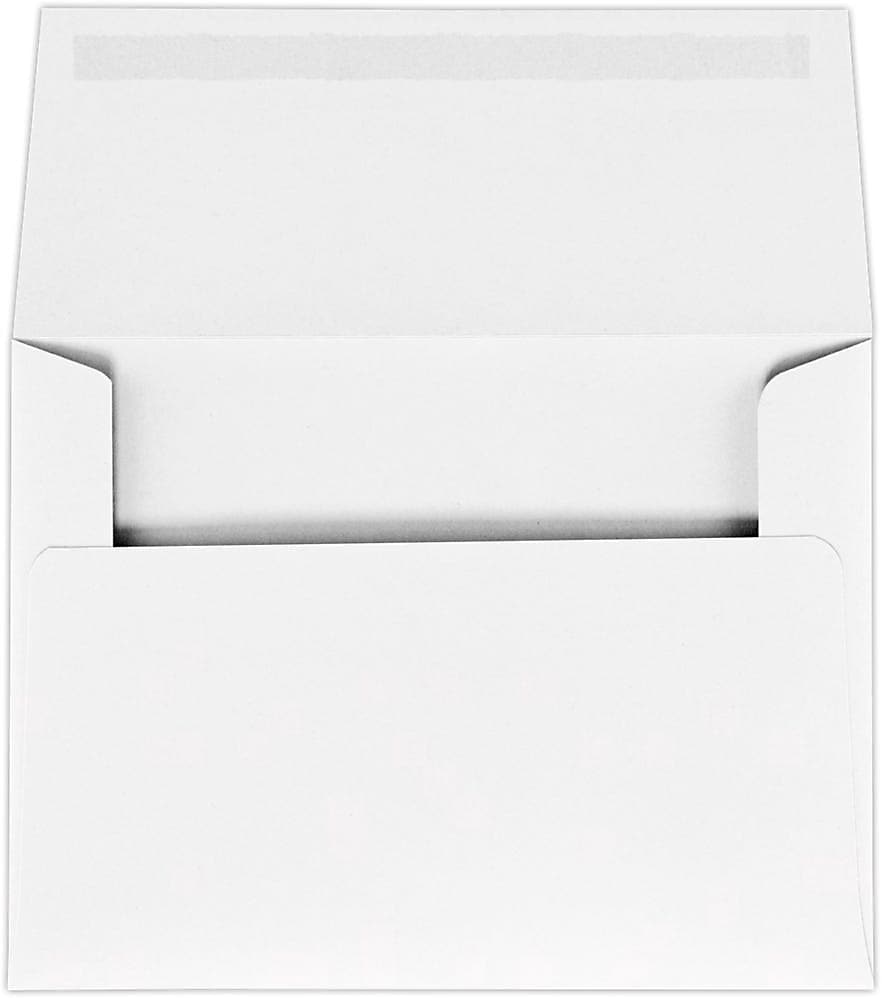 JAM Paper Self Seal A6 Booklet Envelope 4 3/4" x 6 1/2", White, 50/Pack (4875-WPC-50)