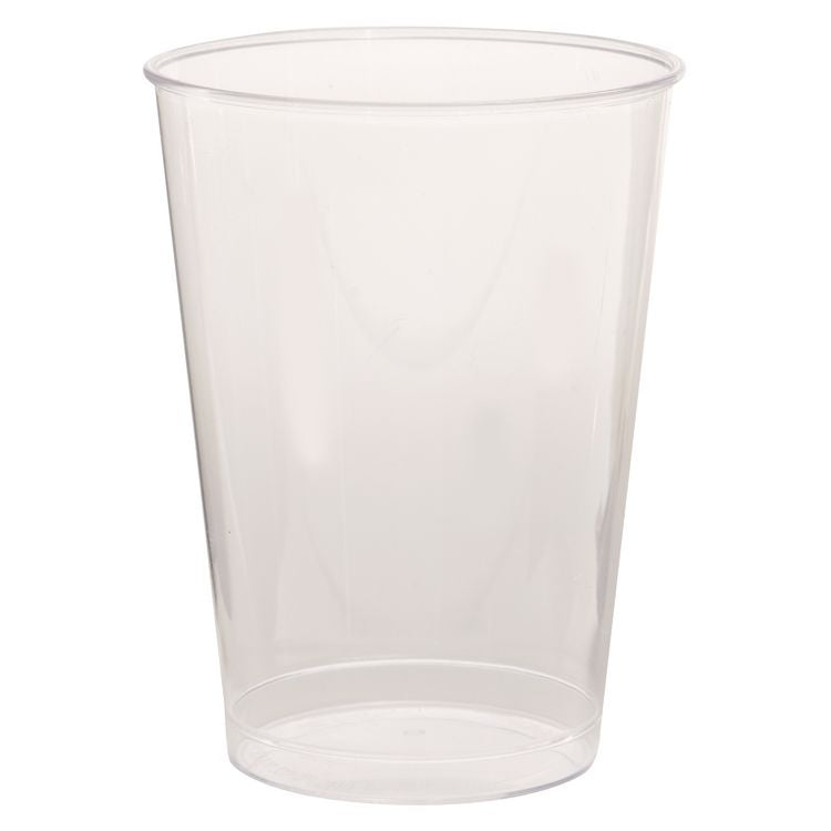 Comet Plastic Tumbler, Tall, 7 oz, Clear, 25/Pack, 20 Packs/Carton