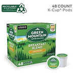 Green Mountain Coffee Roasters Breakfast Blend Coffee Keurig® K-Cup® Pods, Light Roast, 48/Box (81909/15170)