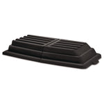 Hinged Dome Tilt Truck Lid, 31.75w X 61d X 8.75h, Black