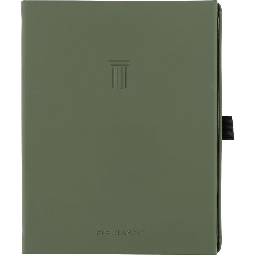 AT-A-GLANCE Foundation 6.75" x 8.5" Weekly & Monthly Planner, Plastic Cover, Green (AAGFD20060)