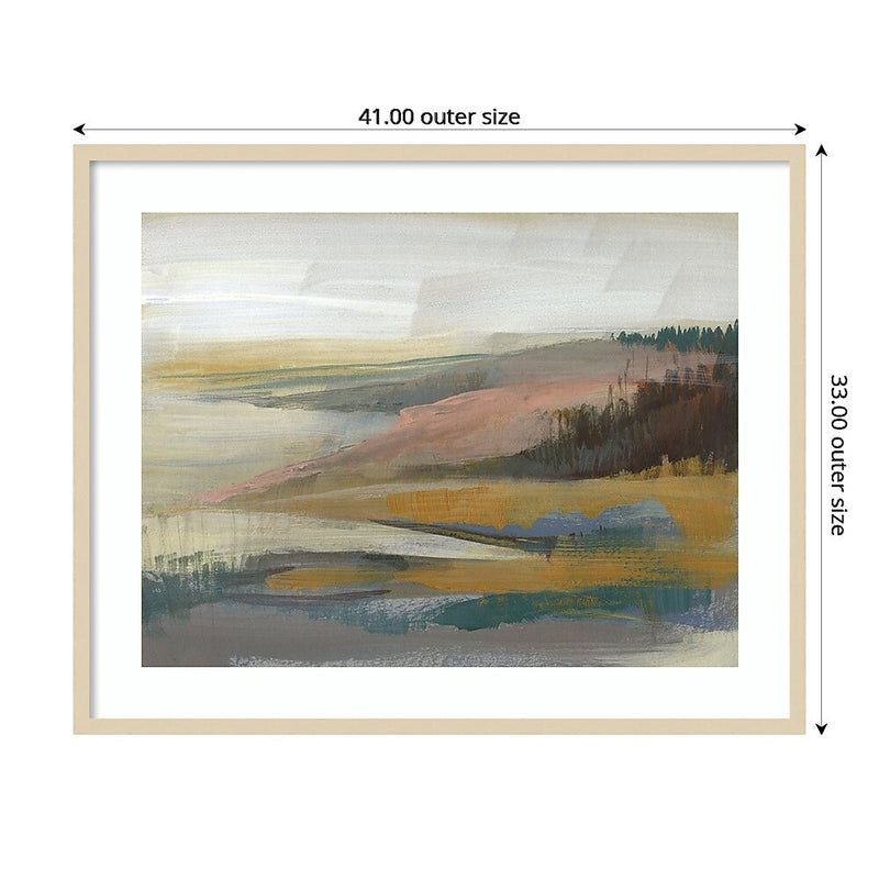 Amanti Art Northwest Cove II by Jennifer Goldberger Wood Framed Wall Art Print, 41" x 33" (A42675535459)