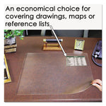 Second Sight Clear Plastic Desk Protector, with Hinged Protector, 25.5 x 21, Clear