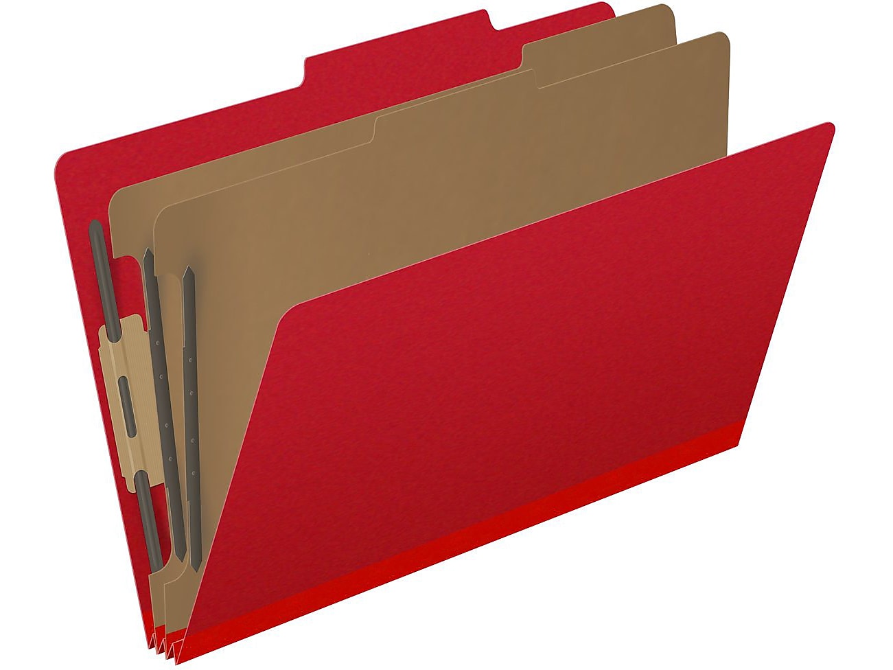 Medical Arts Press Pressboard Classification Folder, 2 Dividers, 2" Expansion, Legal Size, Deep Red, 10/Box (DV-T52-26-3DRD)