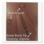 Leatherette Document Frame, 8.5 x 11, Burgundy, Pack of Two