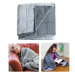 Bouncyband Sensory Weighted Dual Texture Shoulder Wrap for Kids, 40" x 12", Gray (BBALPWR5GY)