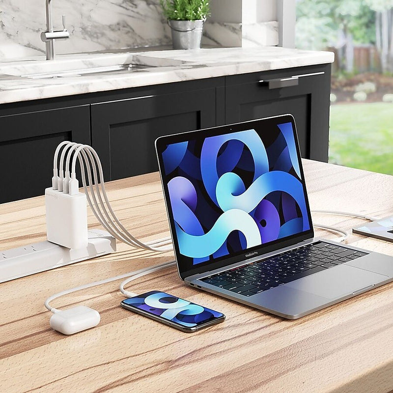 ALOGIC Rapid Power USB Charging Kit/Bundle for Tablet/Cellular Phone/Notebook, White (WCG4X100)
