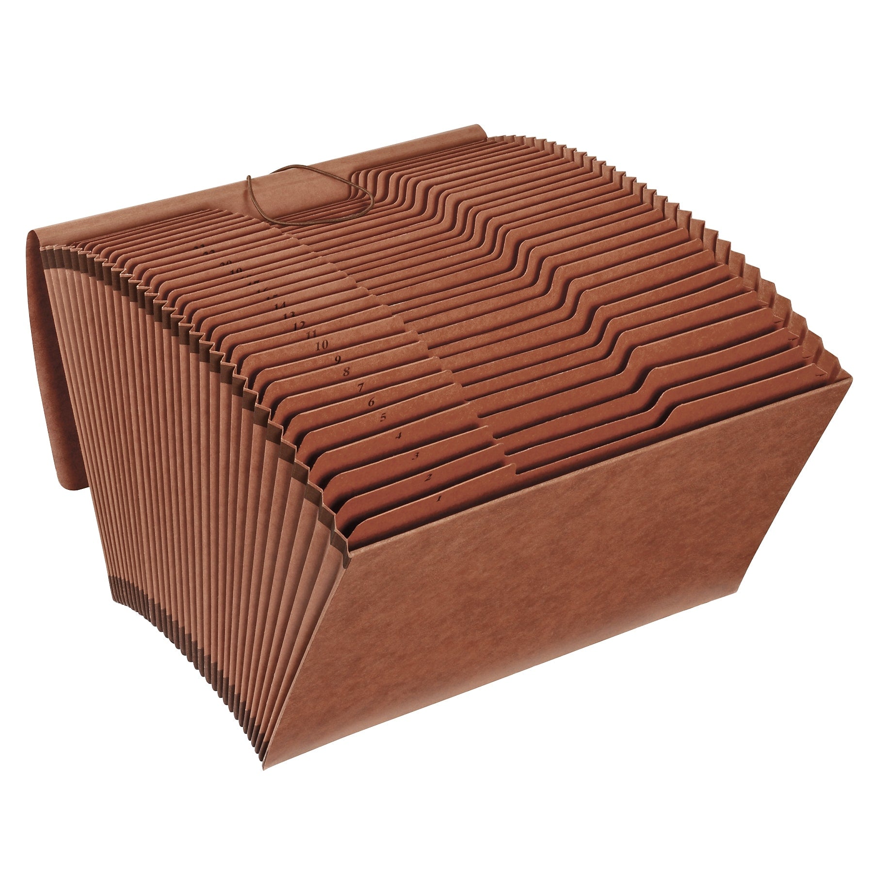 Pendaflex Heavy Duty Reinforced Paper Stock Accordion File, Numerical Index, 31 Pocket, Legal, Brown (1006982)