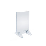 Azar Sign Holder, 4" x 6", Table Top, Clear, Acrylic, 10/Pack (132726)
