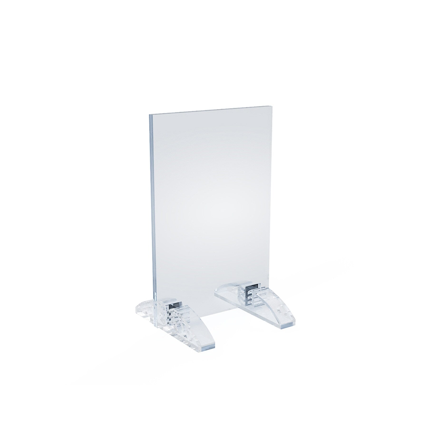 Azar Sign Holder, 4" x 6", Table Top, Clear, Acrylic, 10/Pack (132726)