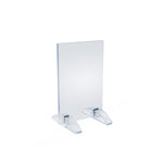 Azar Sign Holder, 4" x 6", Table Top, Clear, Acrylic, 10/Pack (132726)