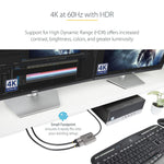 StarTech DisplayPort to HDMI/HDMI Audio/Video Adapter, Male to Female, Silver (MST14DP122HD)