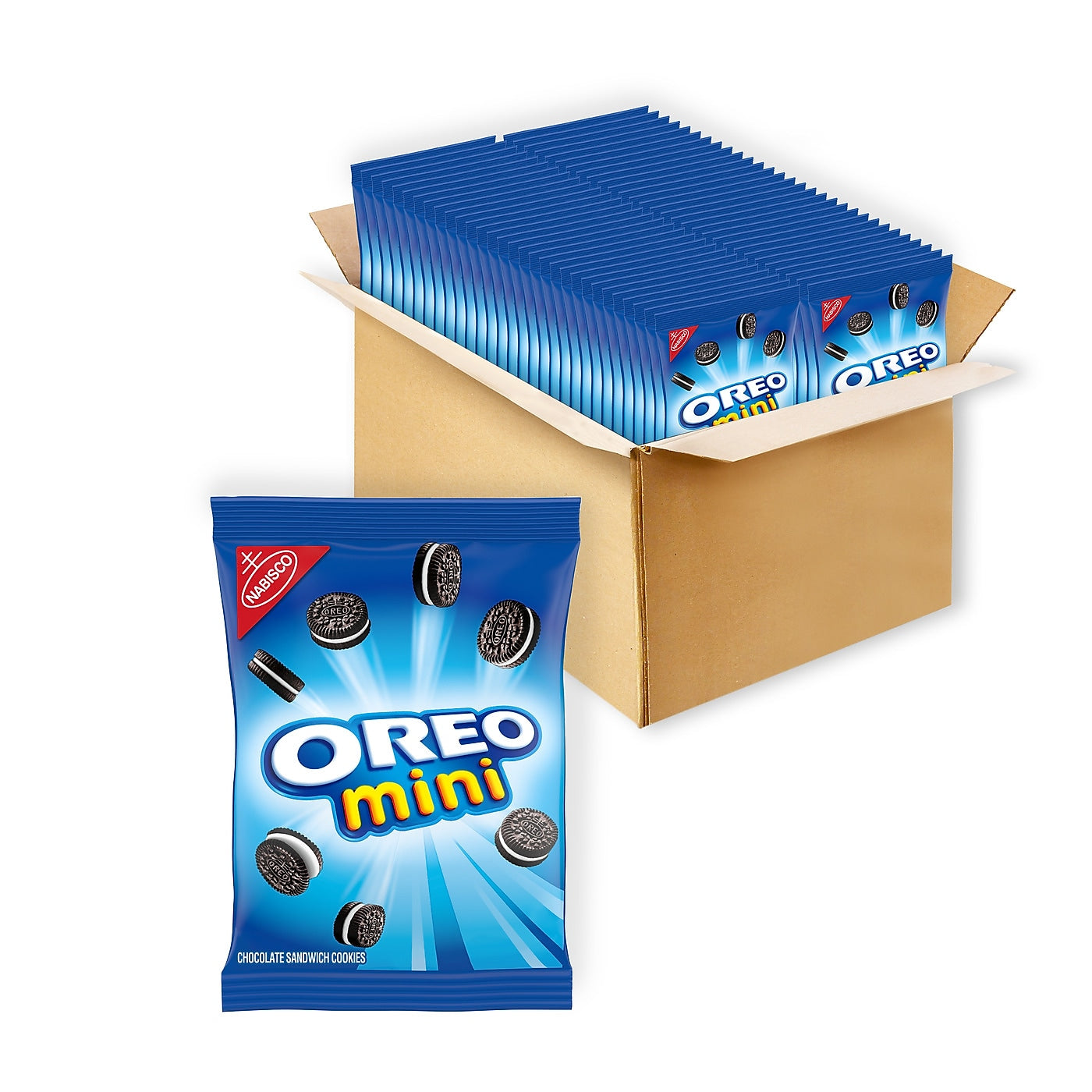 Oreo Mini Chocolate Sandwich Cookies, 1.5 oz., 60/Carton (NFG00011)