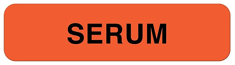 Serum Label, 1-1/4" x 5/16"
