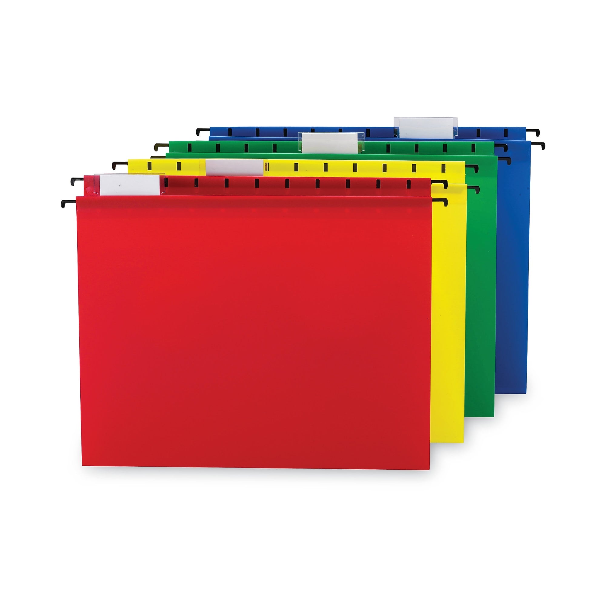 Smead™ Poly Hanging Folders, Letter Size, 1/5-Cut Tabs, Assorted Colors, 12/Pack