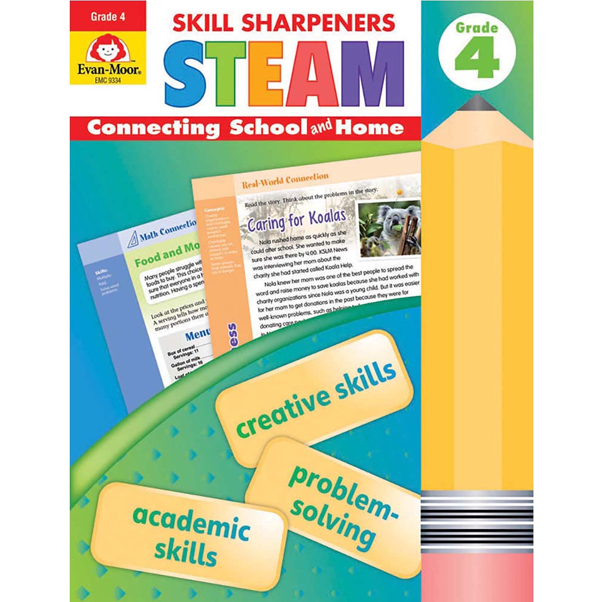 Evan-Moor Educational Publishers Skill Sharpeners STEAM, Grade 4 (EMC9334)