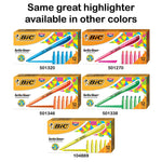 BIC Brite Liner Stick Highlighter, Chisel Tip, Assorted Colors, Dozen (BL11-AST)