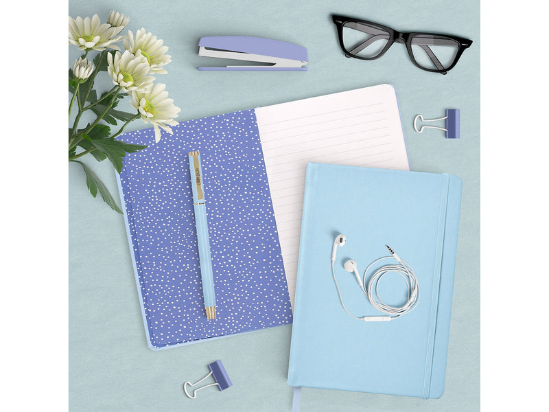 Carpe Diem Sky Blue Journal, 5.24" x 8.27", Wide-Ruled, 192 Pages (9374-CD)