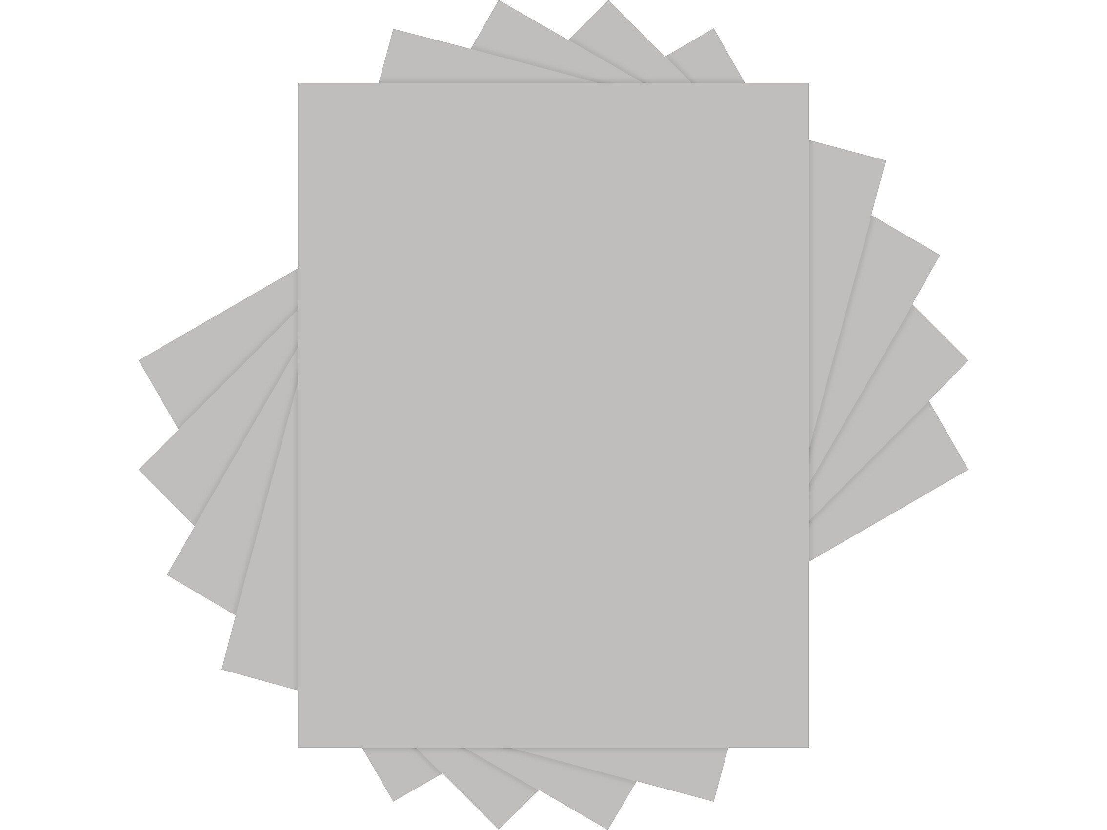 Lettermark Colors 30% Recycled 8.5" x 11" Color Copy Paper, 20 lbs., Gray, 5000/Carton (94302)