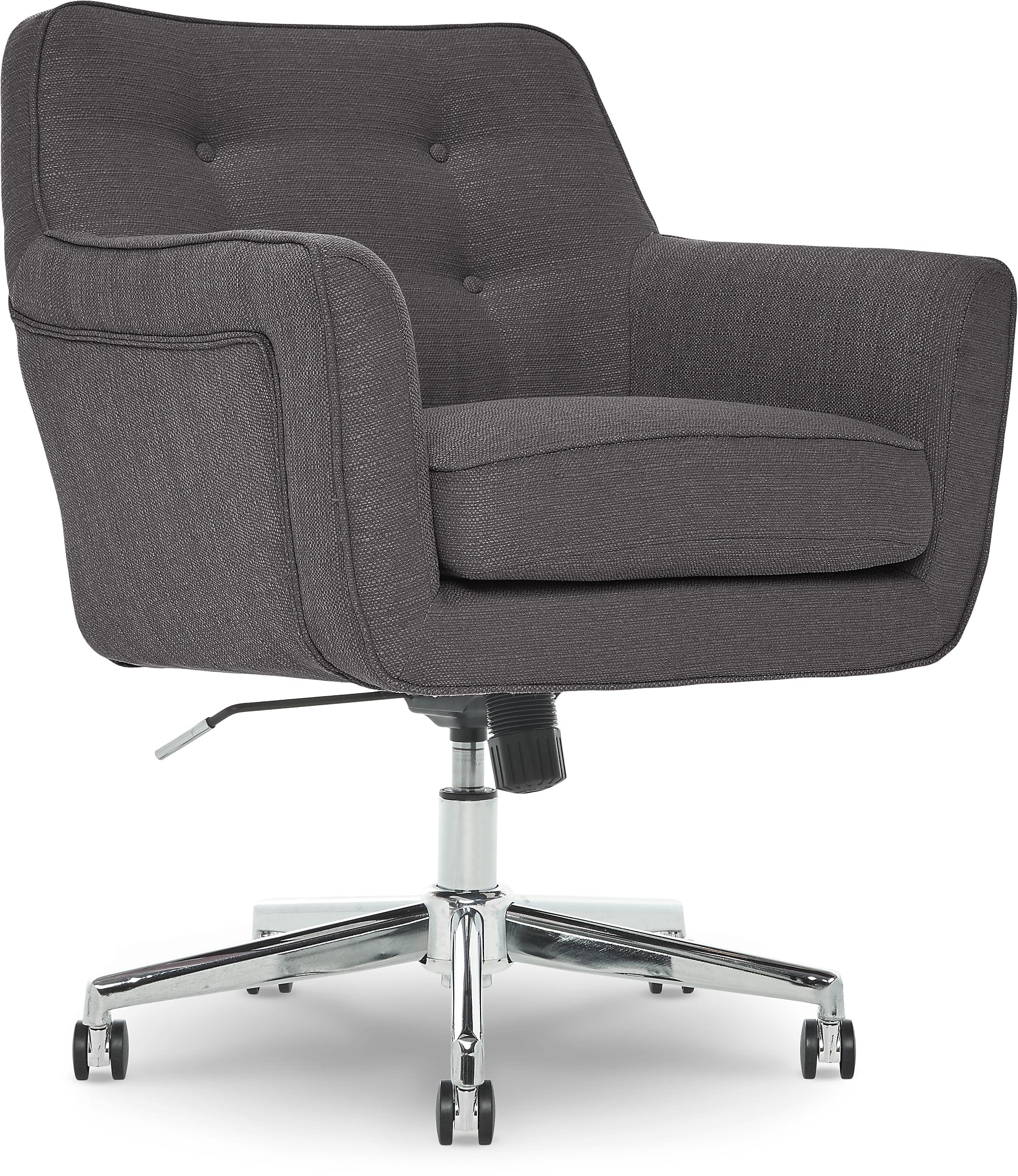 Serta Style Ashland Fabric Swivel Computer and Desk Chair, Graphite (47140B)