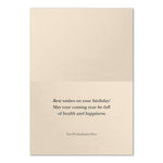 "Pretty Patterns" Birthday Card w/ Gold Lined Ecru Envelope, 50/BX