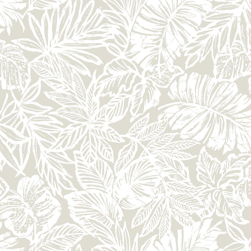 York Wallcoverings Batik Tropical Leaf Peel and Stick Wallpaper (RMK11435WP)