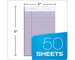 TOPS Prism+ Legal Notepads, 5" x 8", Narrow Ruled, Orchid, 50 Sheets/Pad, 12 Pads/Pack (63040)
