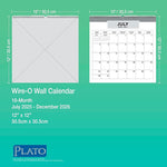2025-2026 Plato House of Turnowsky 12" x 12" Academic Monthly Wall Calendar (9798330700165)