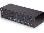 StarTech P4DD46A2-KVM-SWITCH USB DisplayPort 4-Port Dual-Monitor KVM Switch