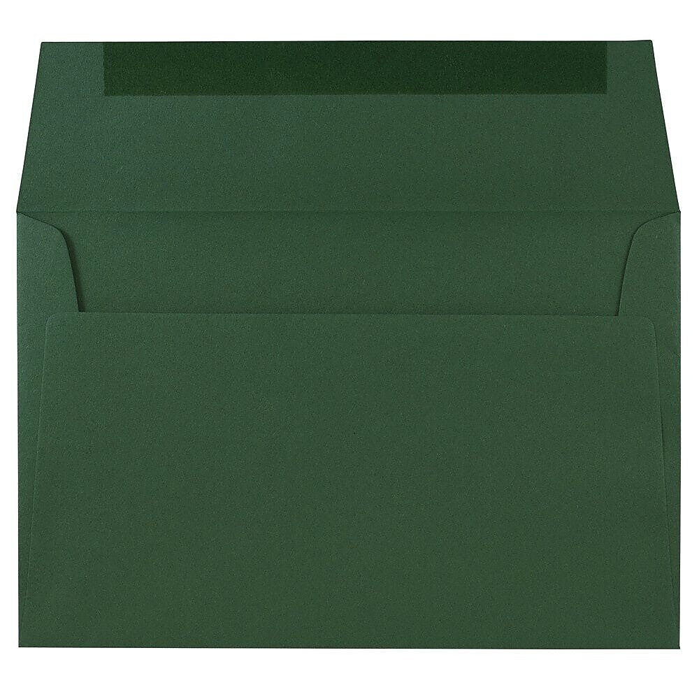 JAM Paper A9 Booklet Envelope 5 3/4" x 8 3/4", Dark Green, 100/Pack (157459d)