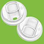 Dixie Reclosable Polypropylene Hot Cup Lid, 10/12/16/20 oz. Cup, White, 1000/Carton (DSL9542)