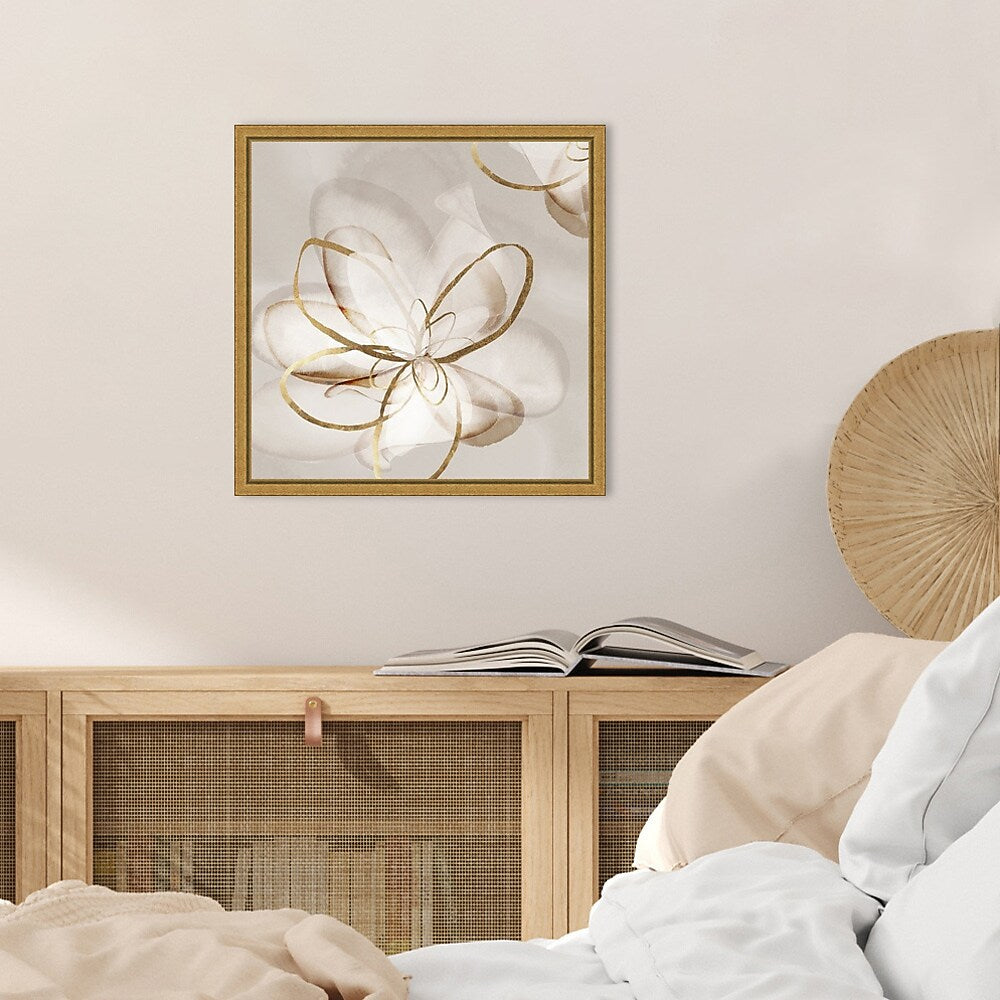 Amanti Art Transparent Beauty II (Floral) by Eva Watts Framed Canvas Wall Art Print, 16" x 16" (A42675040765)