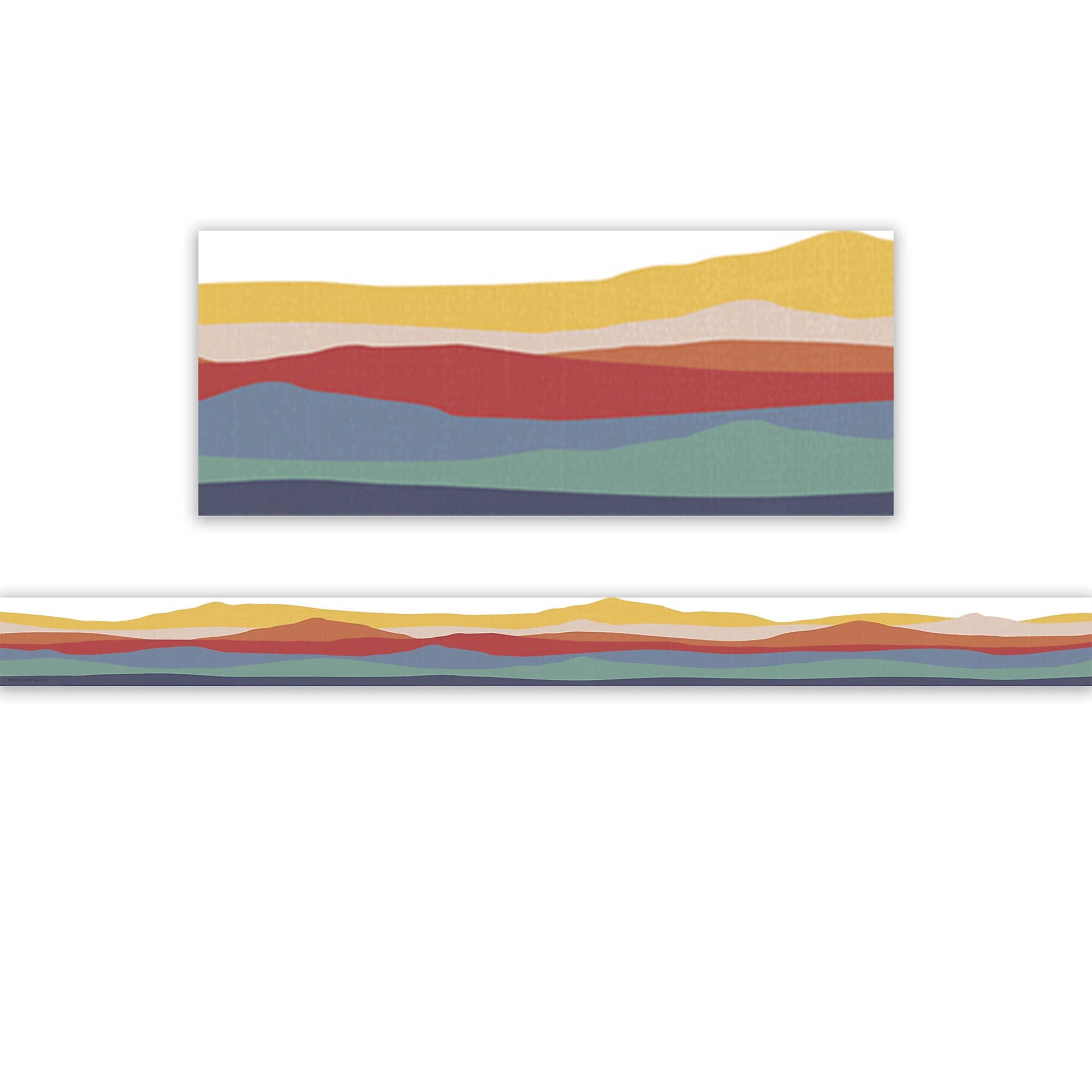 Teacher Created Resources Moving Mountains Die-Cut Border Trim, 2.75" x 35", 24/Pack, 6 Packs/Bundle (TCR9230-6)