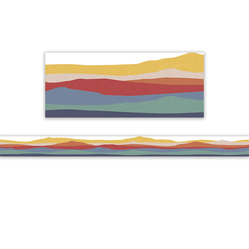Teacher Created Resources Moving Mountains Die-Cut Border Trim, 2.75" x 35", 24/Pack, 6 Packs/Bundle (TCR9230-6)
