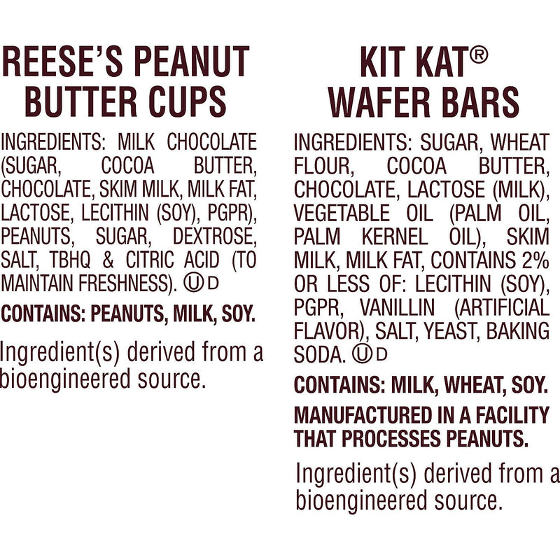 KIT KAT and REESE'S Miniatures Assorted Milk Chocolate Candy Party Pack, 30.04 oz. (HEC45728)
