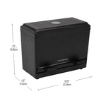 Mind Reader Plastic Straw Dispenser Pencil Dispenser, Black (STRAWDISP-BLK)