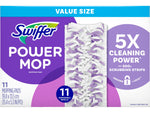 Swiffer PowerMop Multi-Surface Mopping Pad, White/Purple, 11/Pack (12868)