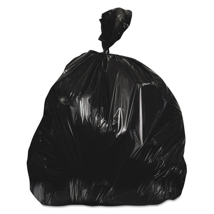 Linear Low-Density Can Liners, 16 Gal, 0.35 Mil, 24" X 32", Black, 500/carton