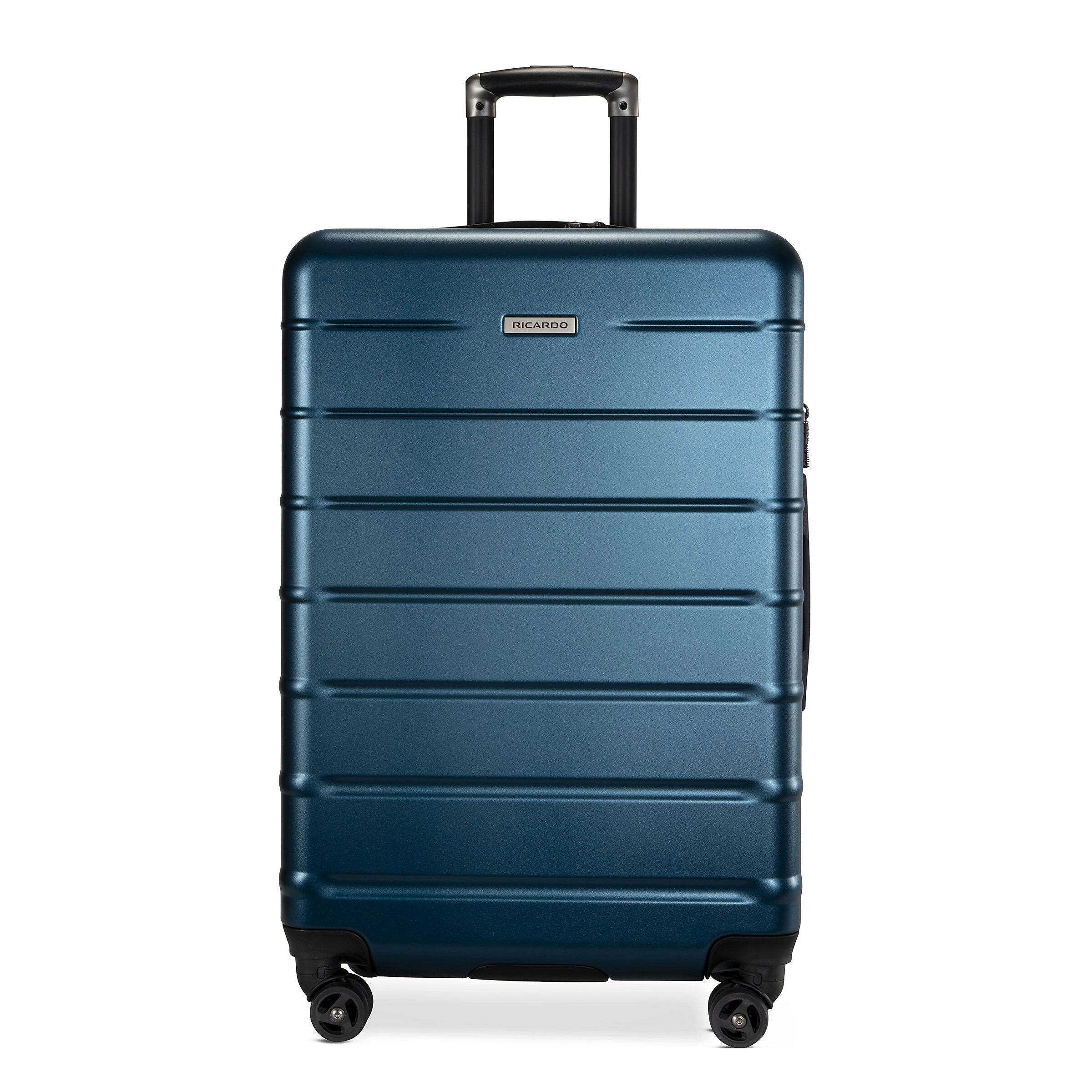 Ricardo Beverly Hills Cambria 26.5" Hardside Suitcase, 8-Wheeled Spinner, Blue Pearl (140-25-498-4VP)