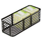 mDesign Steel Organizer, Matte Black (25936)