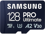 Samsung PRO Ultimate 128GB microSDXC Memory Card with Adapter, U3 Class, UHS-I, V30 (MB-MY128SA/AM)