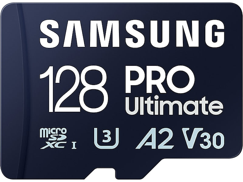 Samsung PRO Ultimate 128GB microSDXC Memory Card with Adapter, U3 Class, UHS-I, V30 (MB-MY128SA/AM)