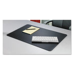 Rhinolin II Desk Pad with Antimicrobial Protection, 24 x 17, Black