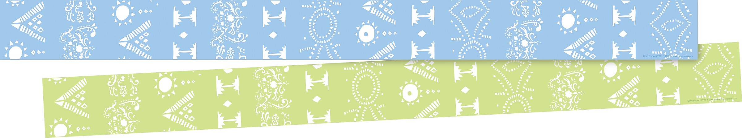Barker Creek Double-Sided Border Set, Calming Colors, 3 designs, 38/Set (4036)