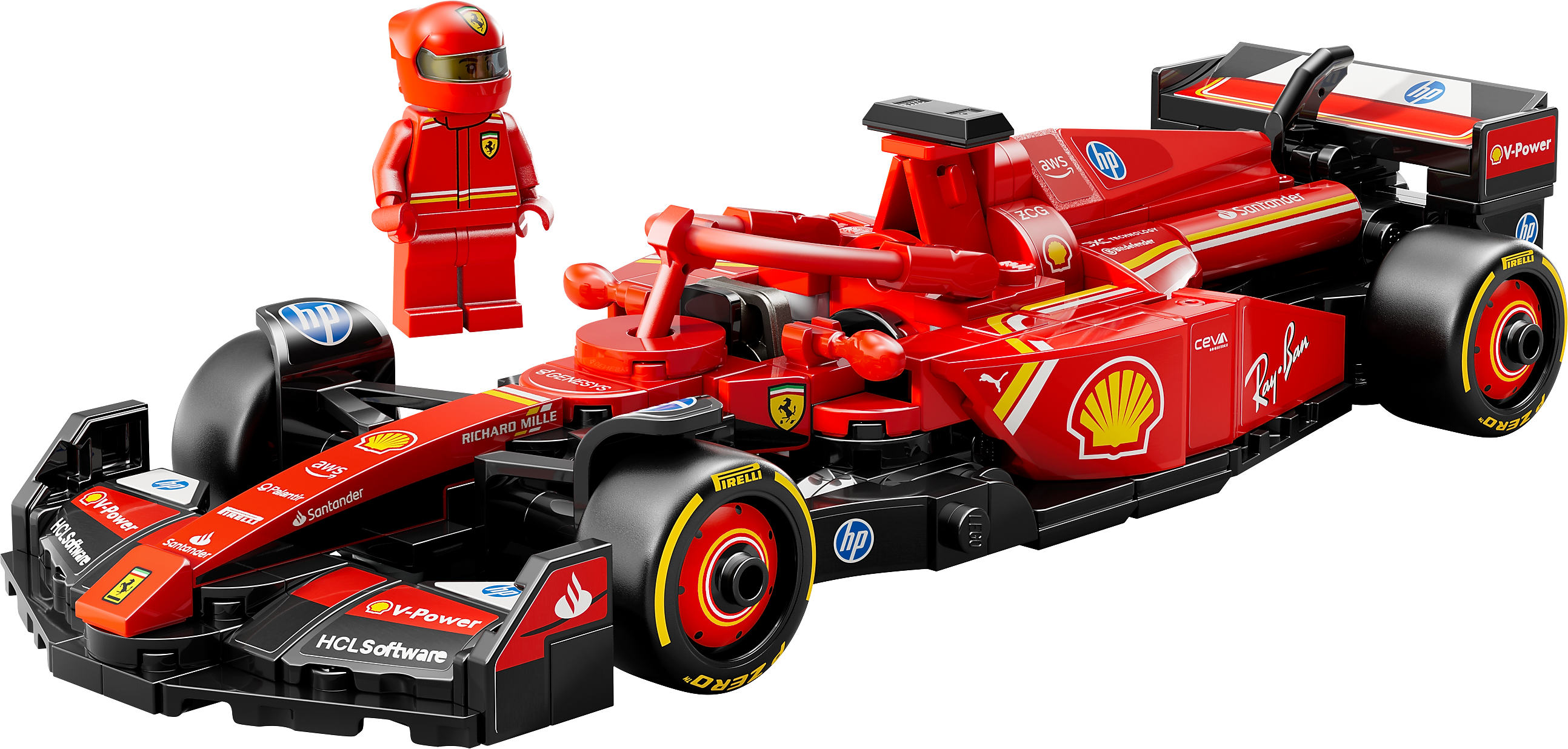 LEGO Speed Champions Ferrari SF-24 F1 Race Car, 275 Pieces (77242)