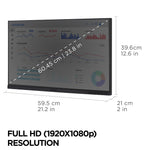ViewSonic Dual Pack Head-Only 24" 60Hz LCD Monitor, Black (VG2448A-2_H2)