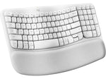 Logitech Wave Keys Wireless Ergonomic Keyboard, Off-White (920-012275)